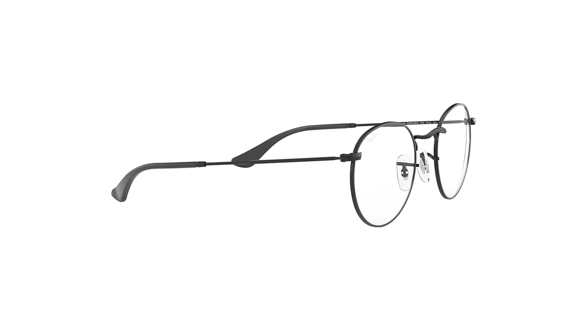 ROUND METAL OPTICS Eyeglasses with Black Frame - Ray-Ban
