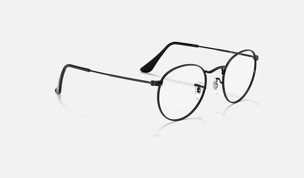 Round Metal Optics Eyeglasses with Black Frame | Ray-Ban®