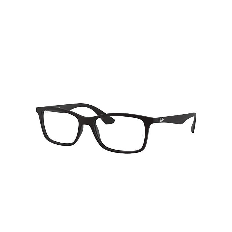 Ray-Ban Rb7047 Optics Eyeglasses Black Frame Clear Lenses Polarized 54-17