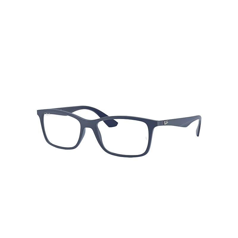 Ray-Ban Rb7047 Optics Eyeglasses Blue Frame Clear Lenses Polarized 54-17