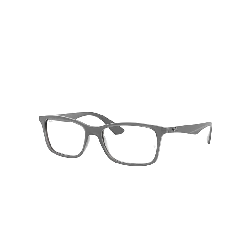 Ray-Ban Rb7047 Optics Eyeglasses Grey Frame Clear Lenses Polarized 54-17