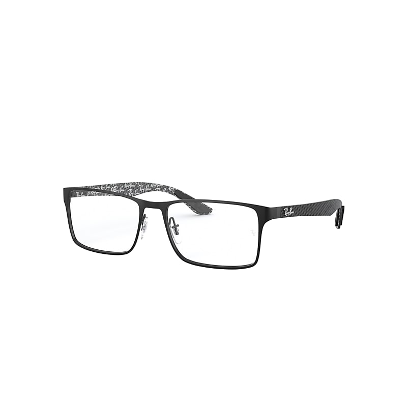 Ray-Ban Rb8415 Optics Eyeglasses Black Frame Clear Lenses Polarized 53-17