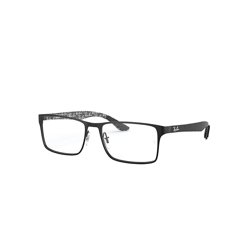 Ray-Ban Rb8415 Optics Eyeglasses Black Frame Clear Lenses Polarized 55-17
