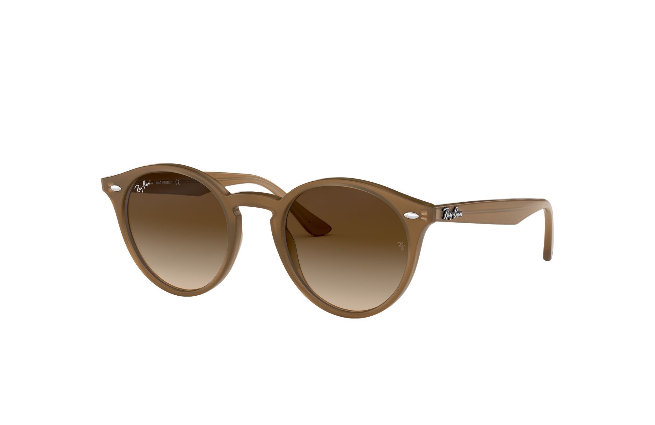 ray ban round beige