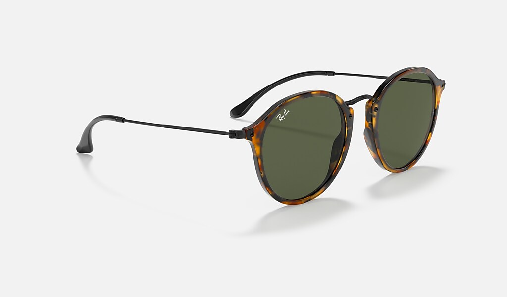 ray-ban round tortoiseshell acetate sunglasses