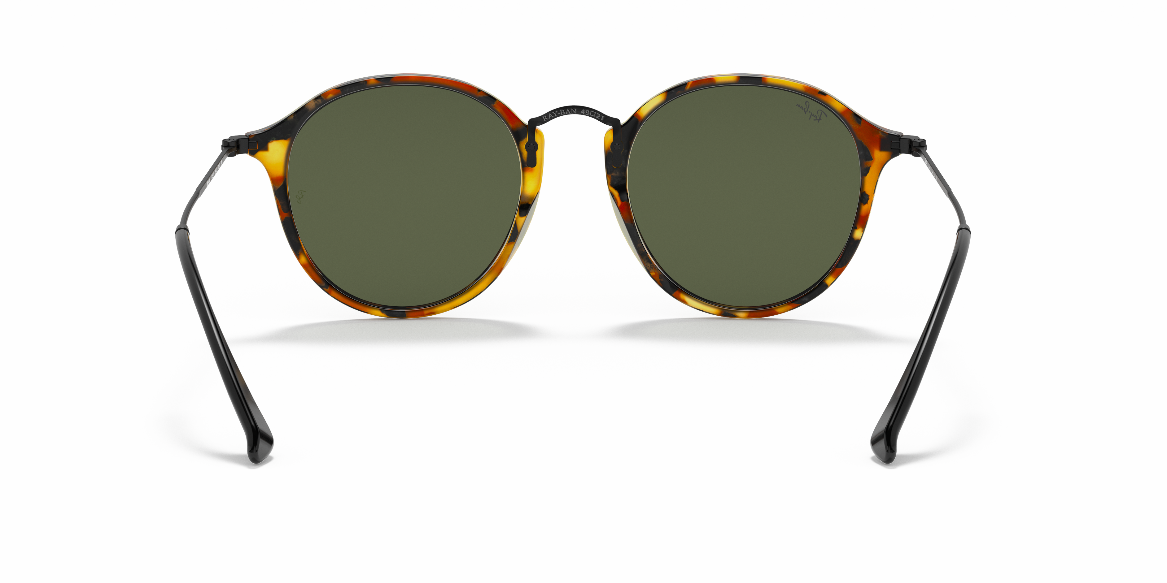 ray ban round fleck tortoise