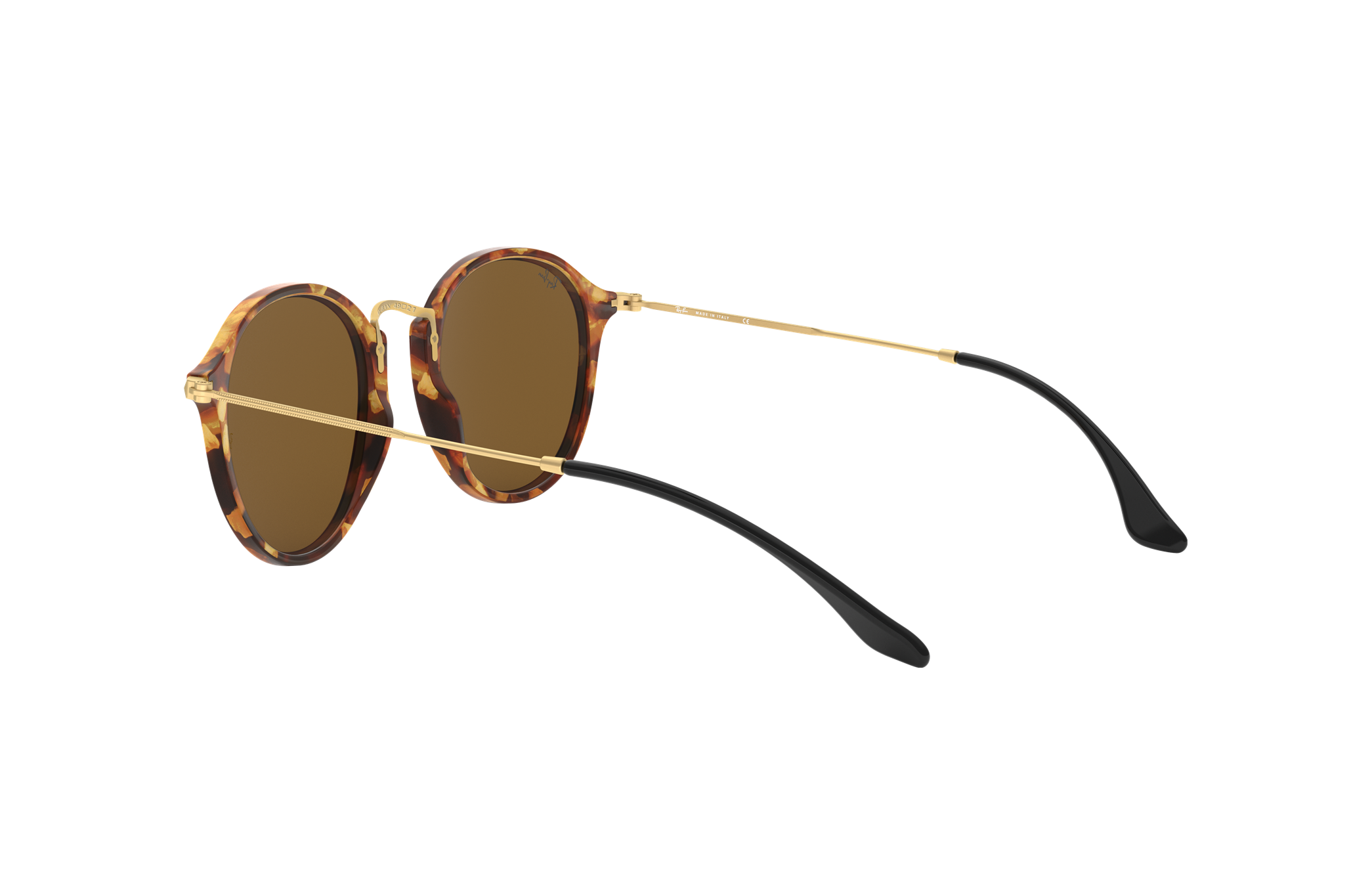 Ray-Ban Havana Spotted Round Sunglasses | Urban Outfitters