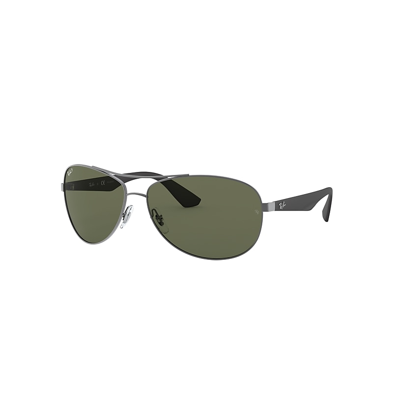 Ray-Ban Rb3526 Sunglasses Black Frame Green Lenses Polarized 63-14
