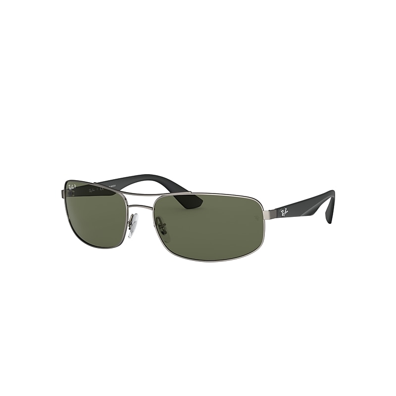Ray-Ban Rb3527 Sunglasses Black Frame Green Lenses Polarized 61-17