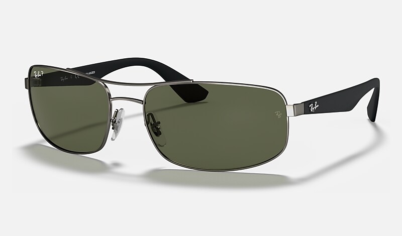 RB3527 Sunglasses in Gunmetal and Green RB3527 Ray Ban US