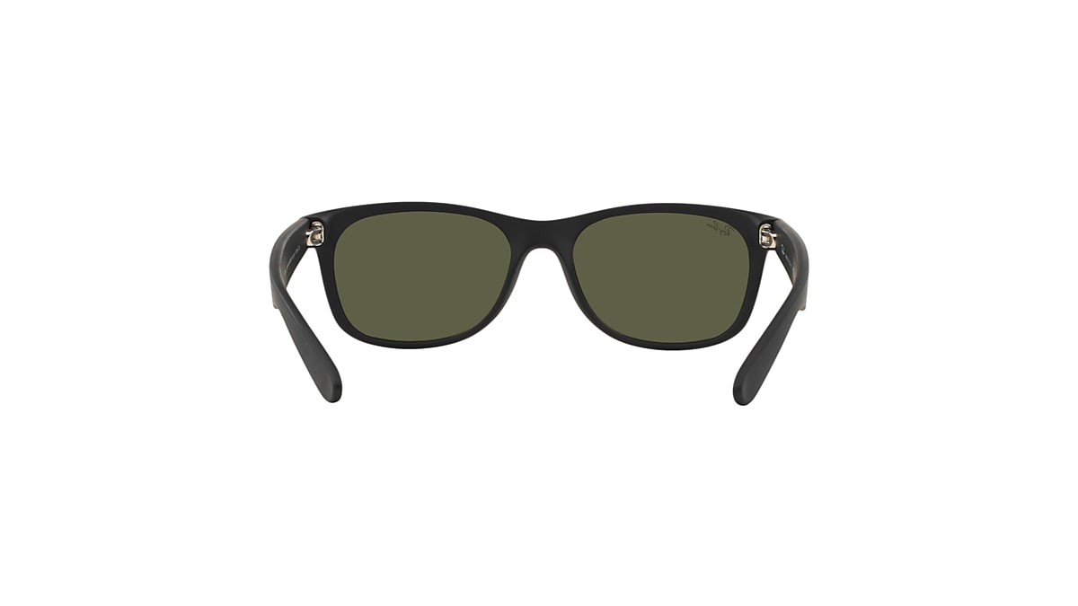NEW WAYFARER FLASH Sunglasses in Rubber Black and Silver