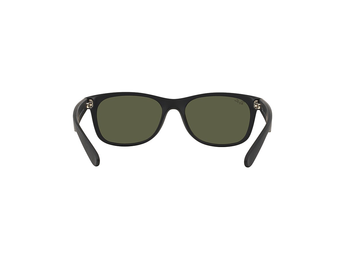 NEW WAYFARER FLASH Sunglasses in Rubber Black and Silver