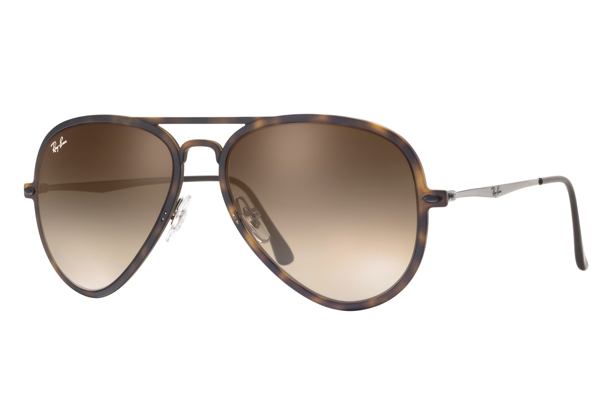 Tortoise Sunglasses in Brown and Aviator Light Ray Ii | Ray-Ban®