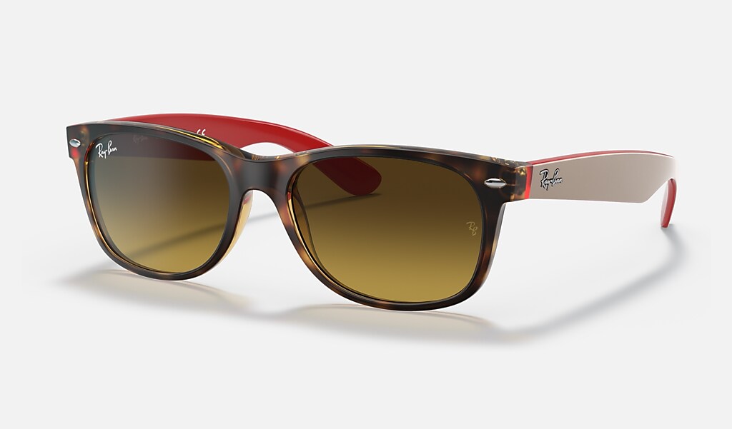 New Wayfarer Bicolor Sunglasses in Havana and Brown | Ray-Ban®