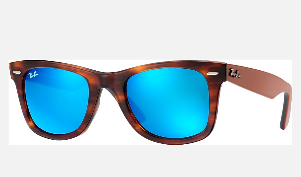 Original Wayfarer Bicolor Sunglasses in Tortoise and Blue | Ray-Ban®