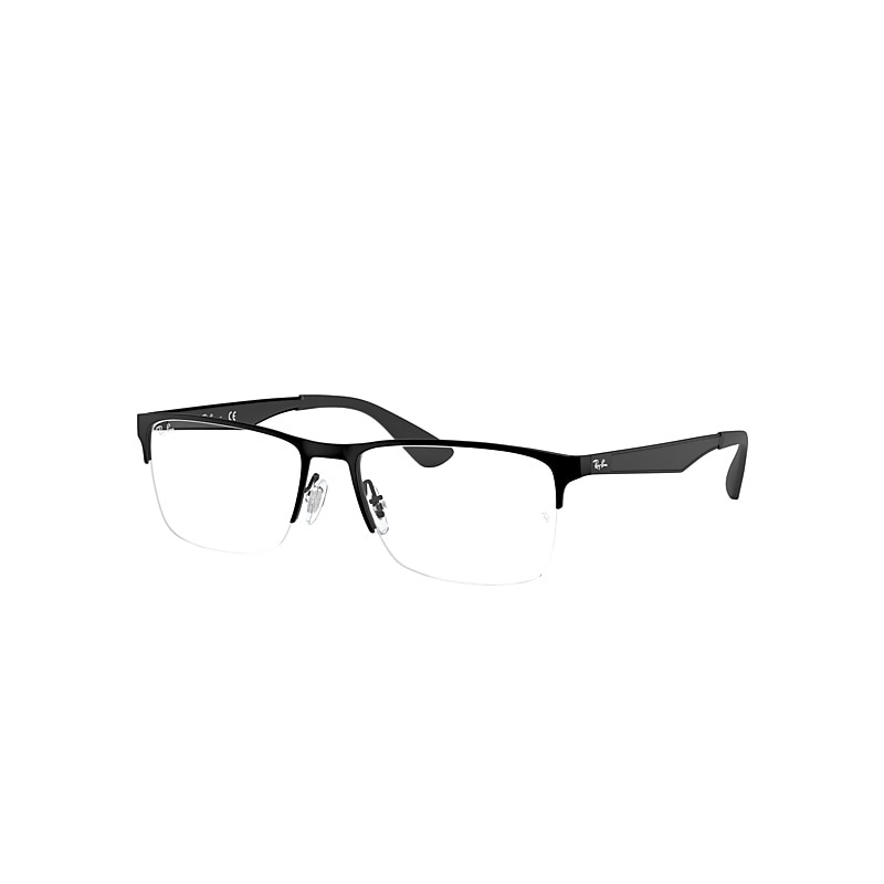 Ray-Ban Rb6335 Optics Eyeglasses Black Frame Clear Lenses Polarized 54-17