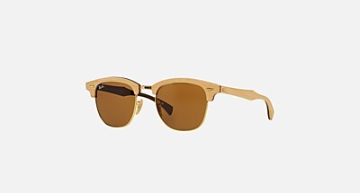 CLUBMASTER WOOD Sunglasses in Rubber Black and G-15 Green - RB3016M |  Ray-Ban®