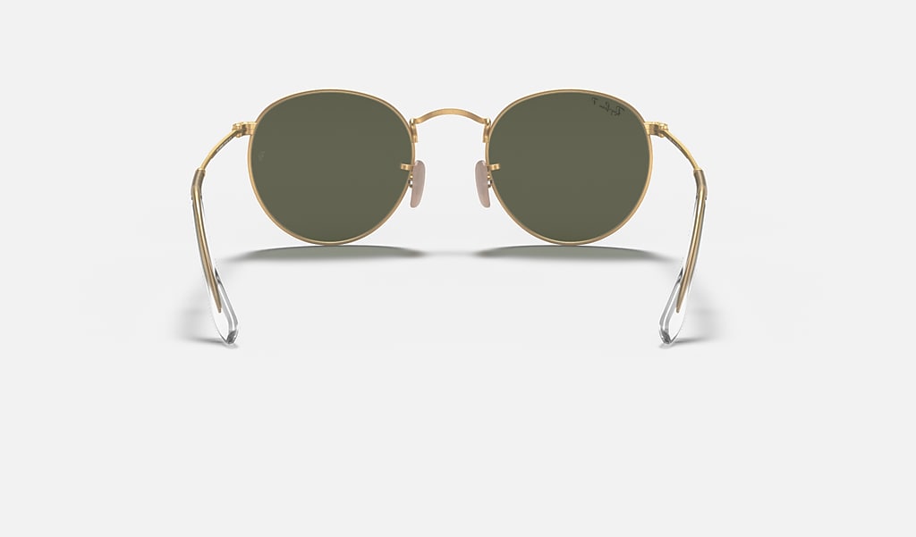 Snooze Sociologie Oneerlijk Round Metal Sunglasses in Gold and Green | Ray-Ban®