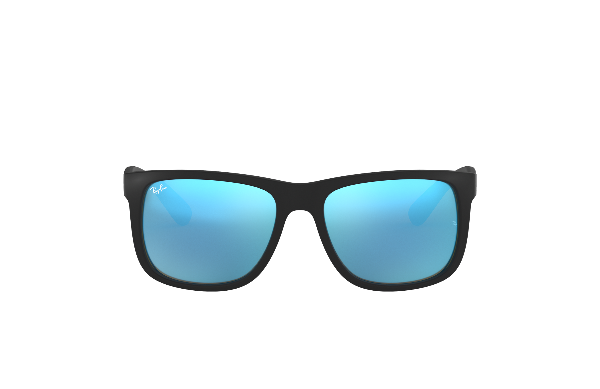 Original Rayban Justin Wayfarer RB4165 622/55 55 MM Matte Black/Blue Mirror Flash  Unisex Outdoor/driving Sunglasses Accessoires Zonnebrillen & Eyewear Zonnebrillen 