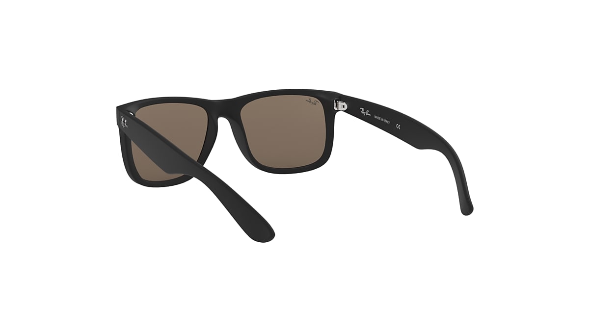 JUSTIN COLOR MIX Sunglasses in Rubber Black and Gold Mirror