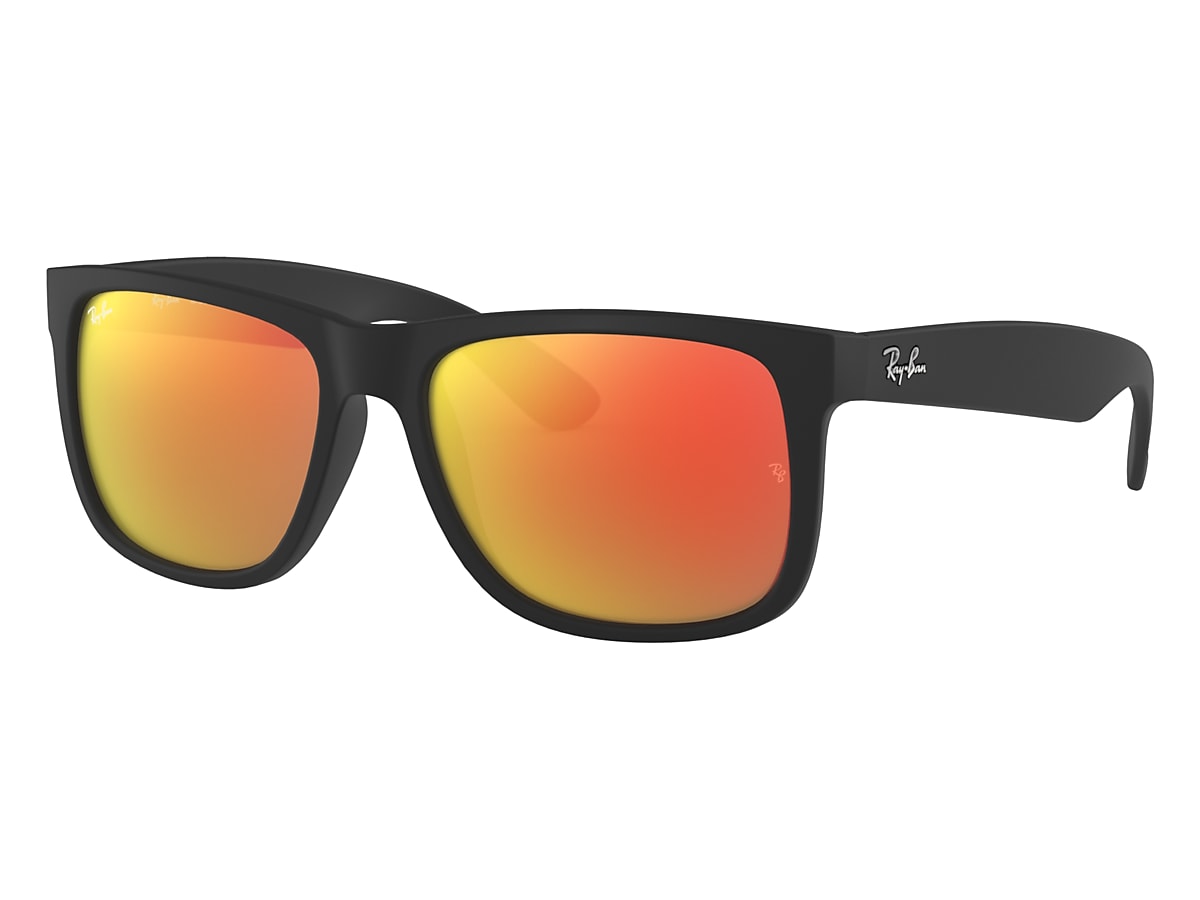 Justin Color Mix Sunglasses in Black and Red | Ray-Ban®