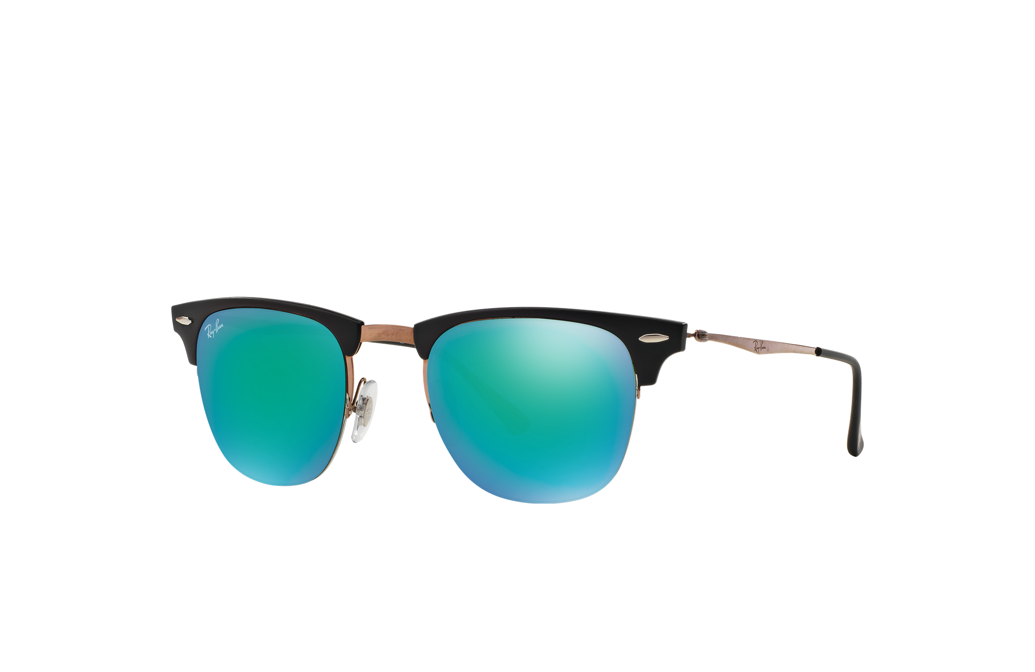 audition length Trojan horse Clubmaster Light Ray Sunglasses in Black and Green | Ray-Ban®