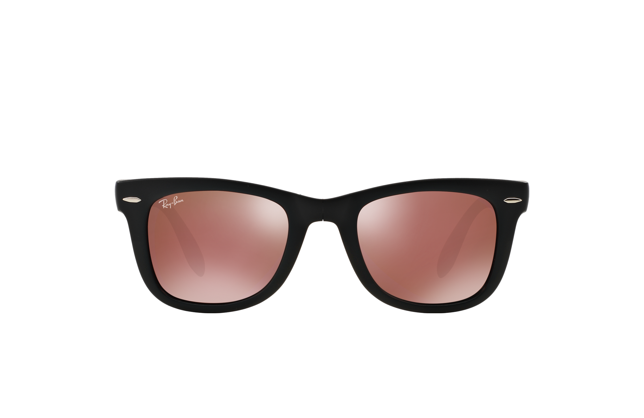 ray ban folding wayfarer purple lens