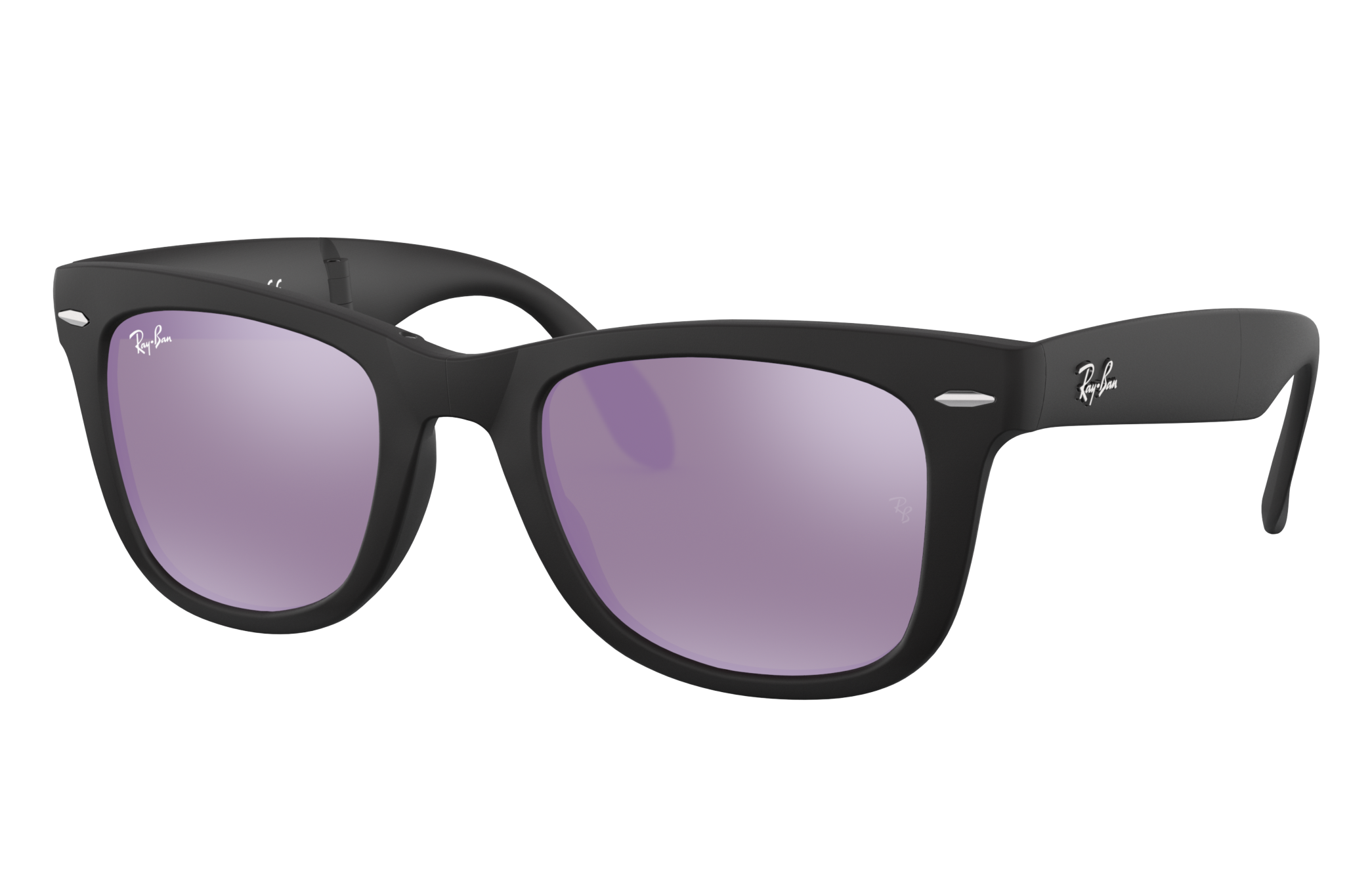 Arriba 66+ imagen ray ban sunglasses purple lens