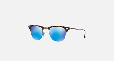 CLUBMASTER LIGHT RAY Sunglasses in Black and Green - RB8056 | Ray-Ban®