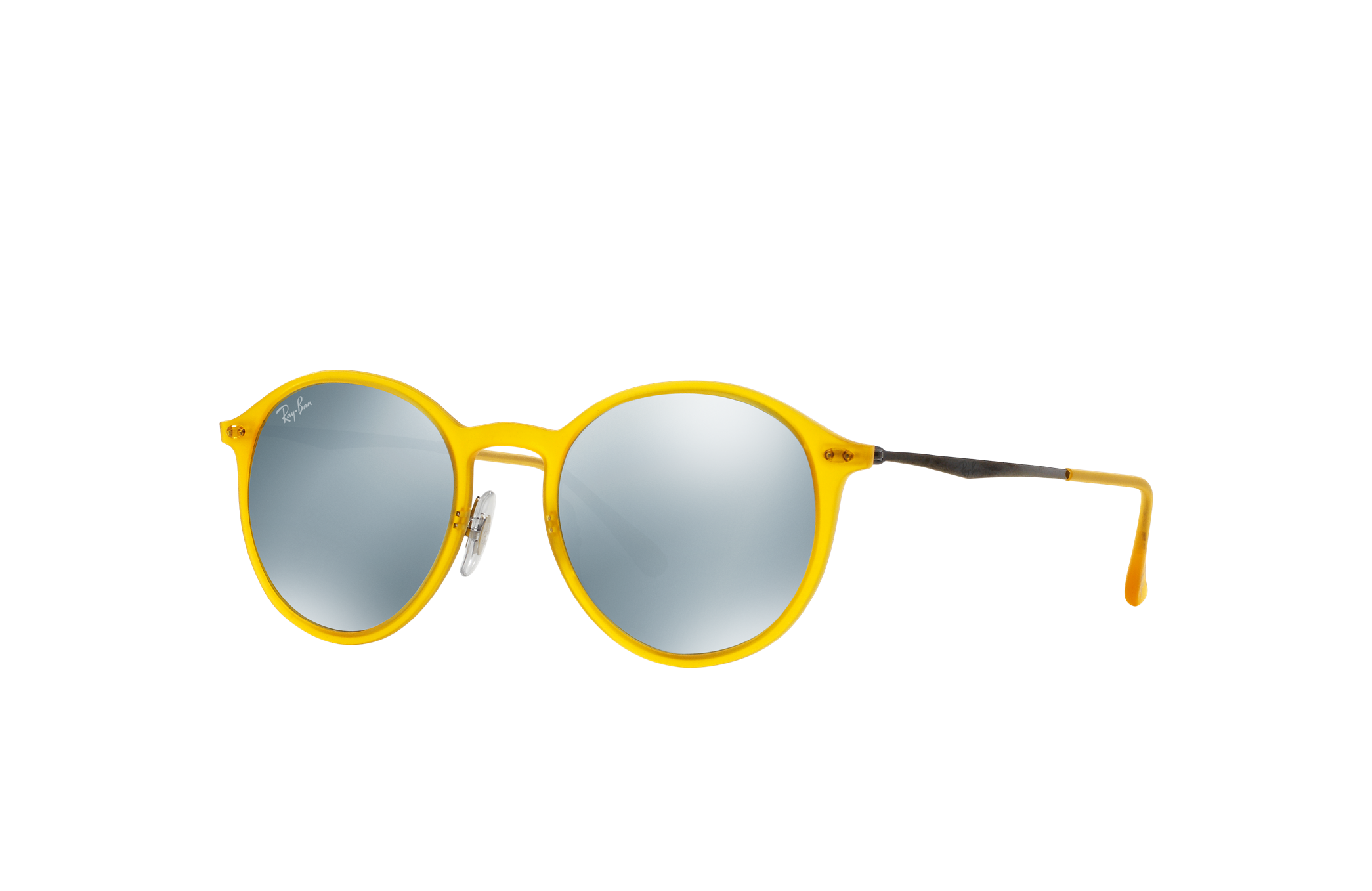 Round Light Ray Sunglasses in Yellow and Silver | Ray-Ban®