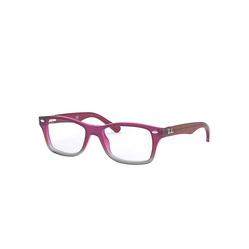 Ray-Ban Junior Rb1531 Optics Kids Eyeglasses Iridescent Fuxia Frame Clear Lenses Polarized 46-16