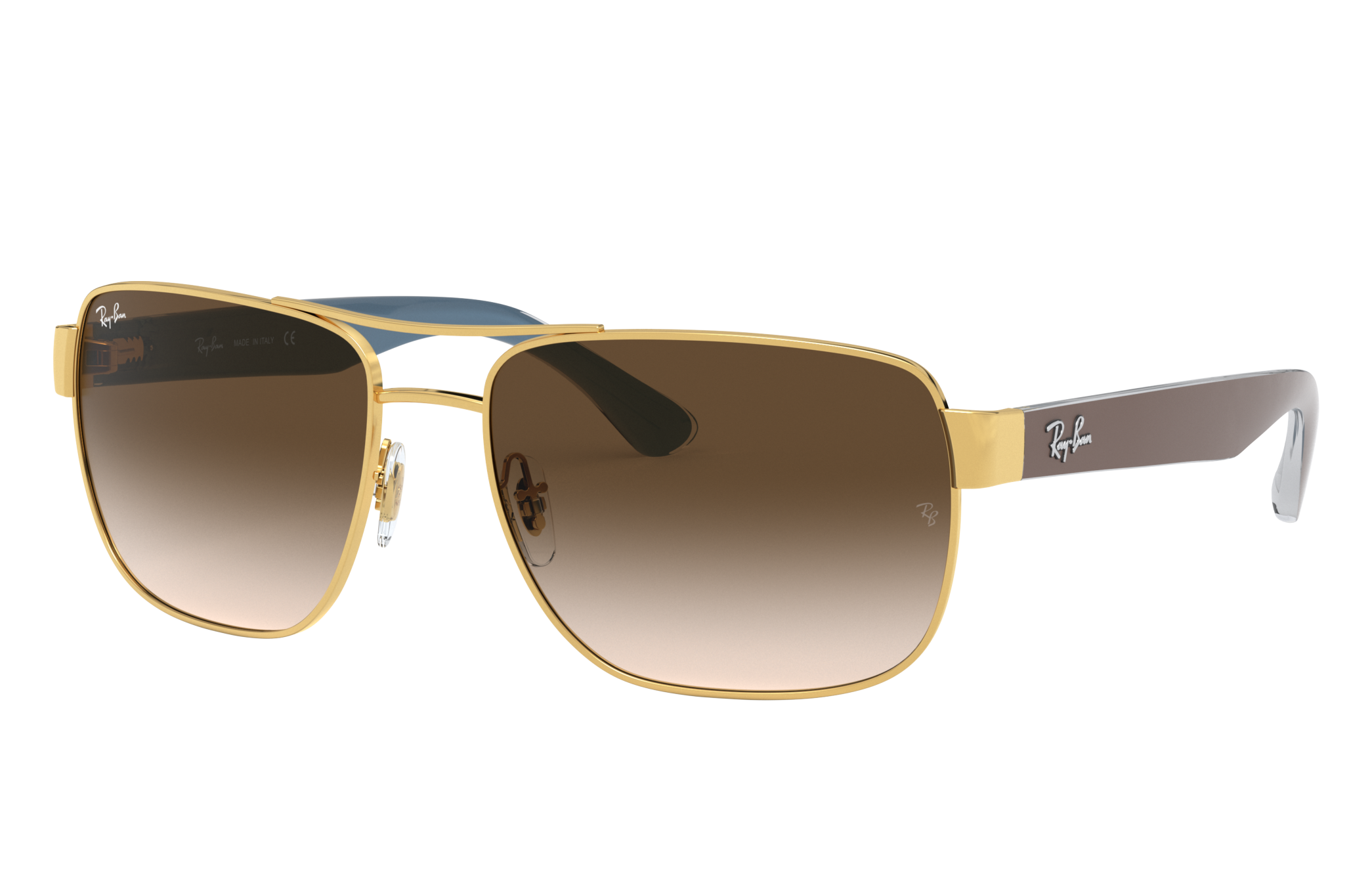 Amazon.com: Ray-Ban RB3701 001/6B 59MM Arista/Purple Mirror Gold Grand  Polarized Rectangle Sunglasses for Men + BUNDLE With Designer iWear Eyewear  Kit : Clothing, Shoes & Jewelry