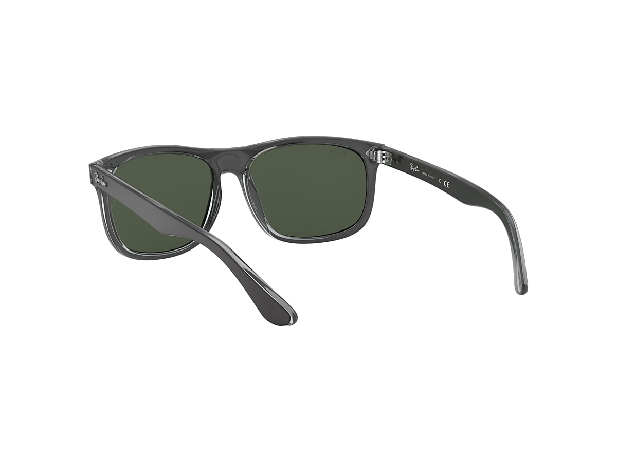 RB4226 Sunglasses in Black On Transparent and Green - RB4226 | Ray