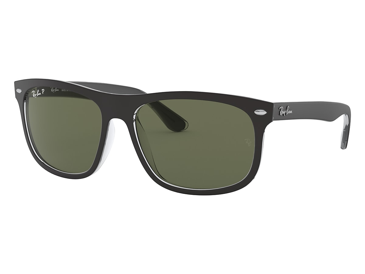 RB4226 Sunglasses in Black On Transparent and Green - Ray-Ban