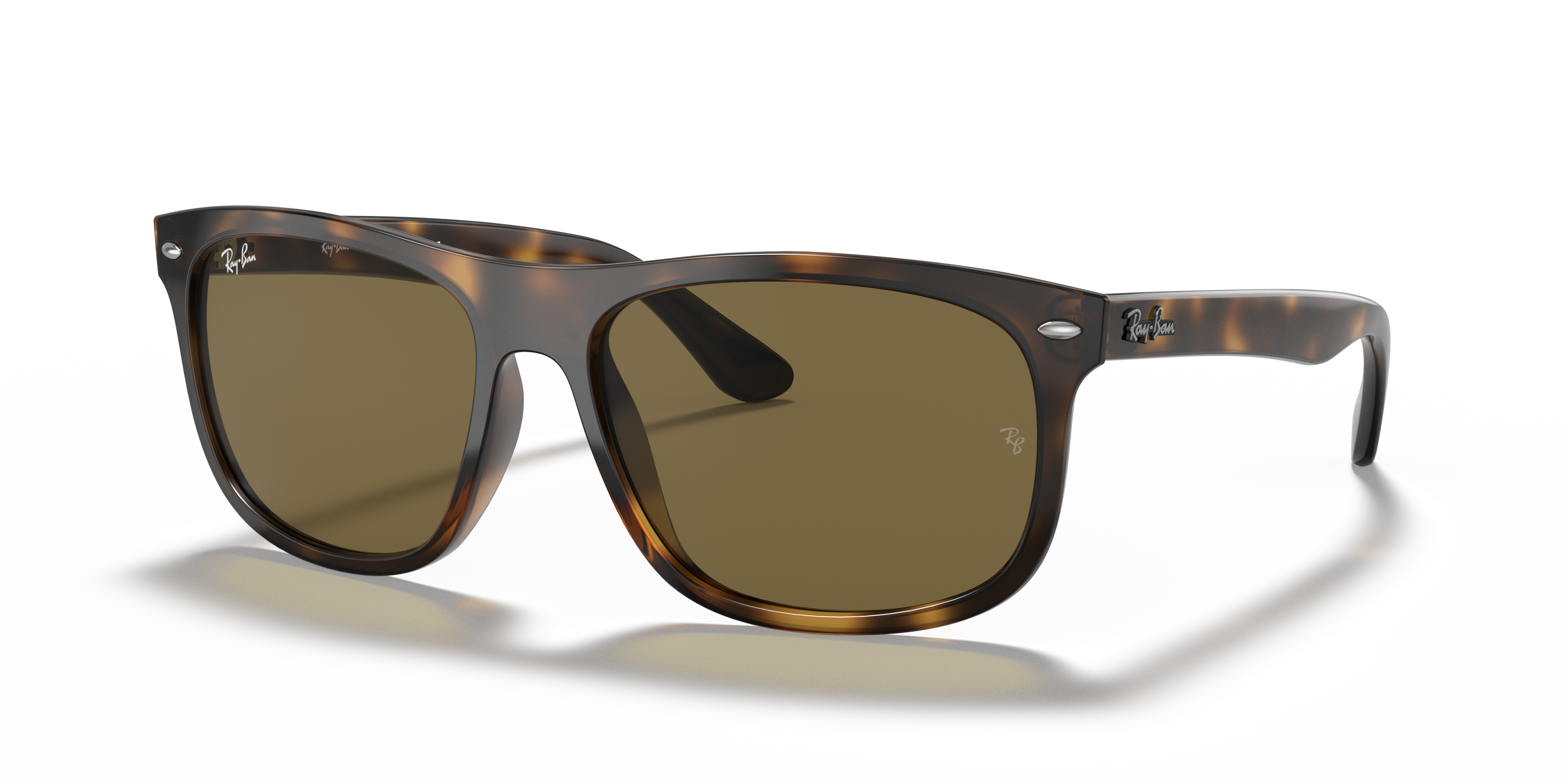 ray ban brown and gold