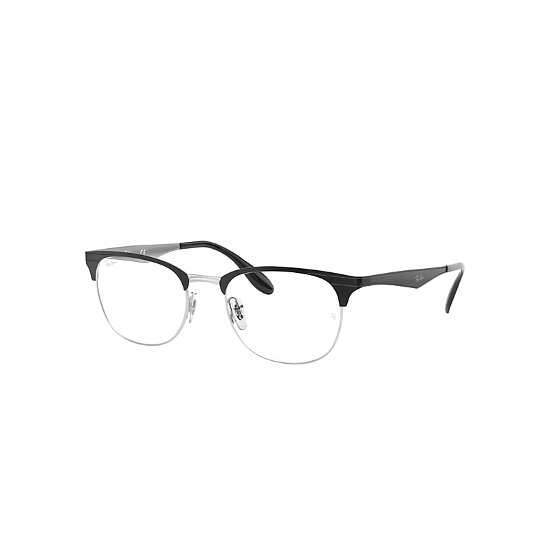 Ray-Ban Rb6346 Optics Eyeglasses Black Frame Clear Lenses Polarized 52-19