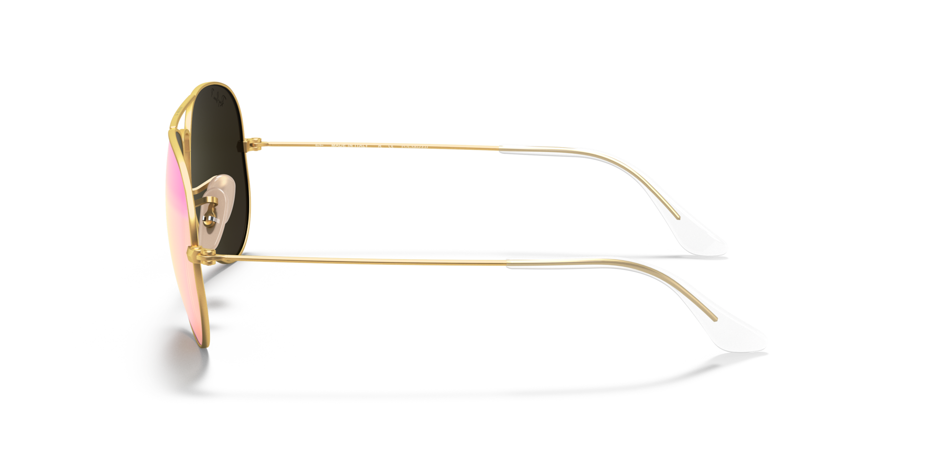 Aviator Flash Lenses Sunglasses in Gold 