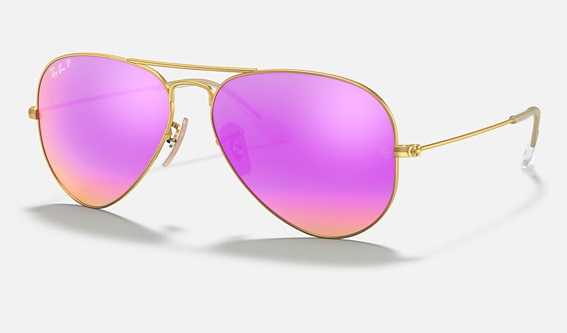 FLASH LENSES Sunglasses Gold Cyclamen - RB3025 | US