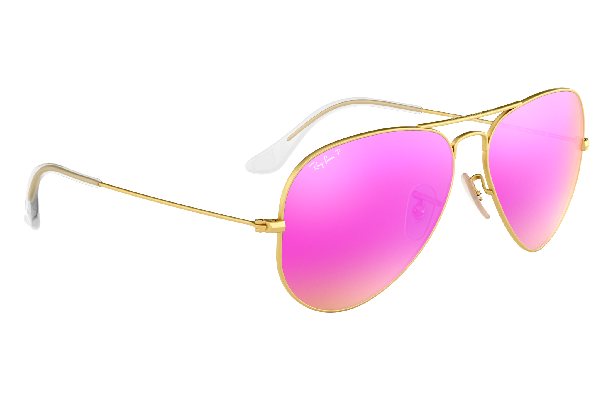 ray ban aviator flash lenses pink
