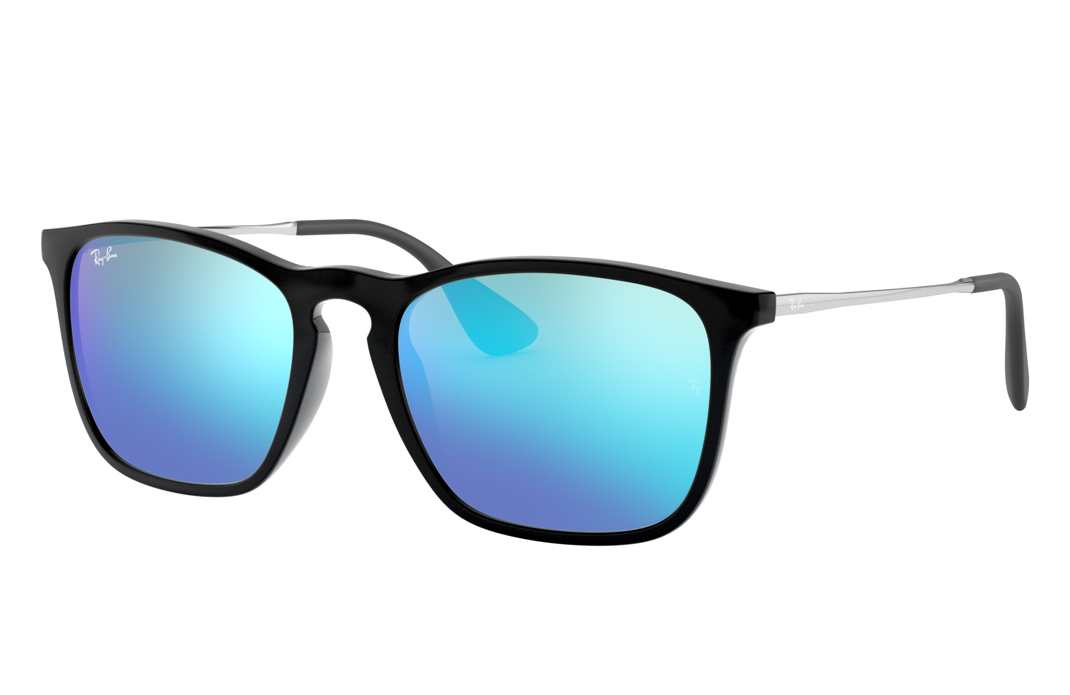 Chris Sunglasses in Black and Blue | Ray-Ban®
