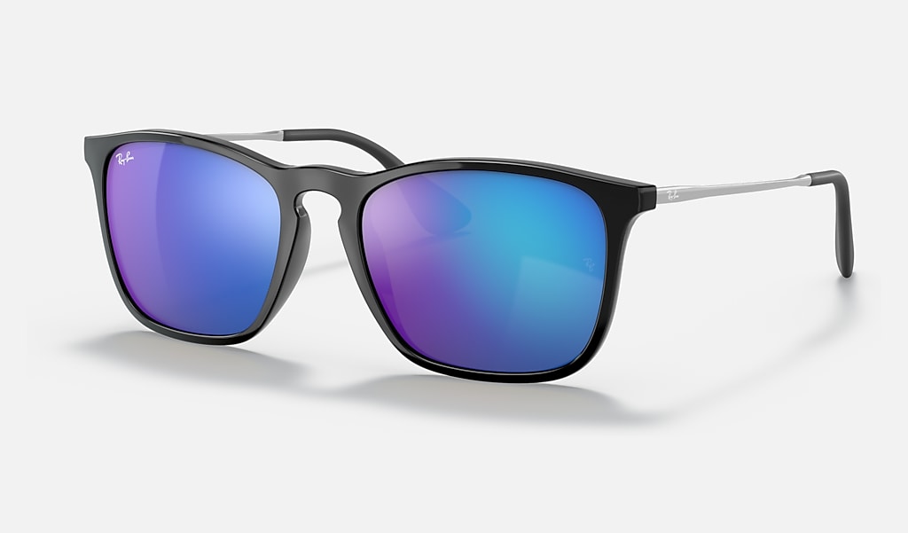 Chris Sunglasses in Black and Blue | Ray-Ban®