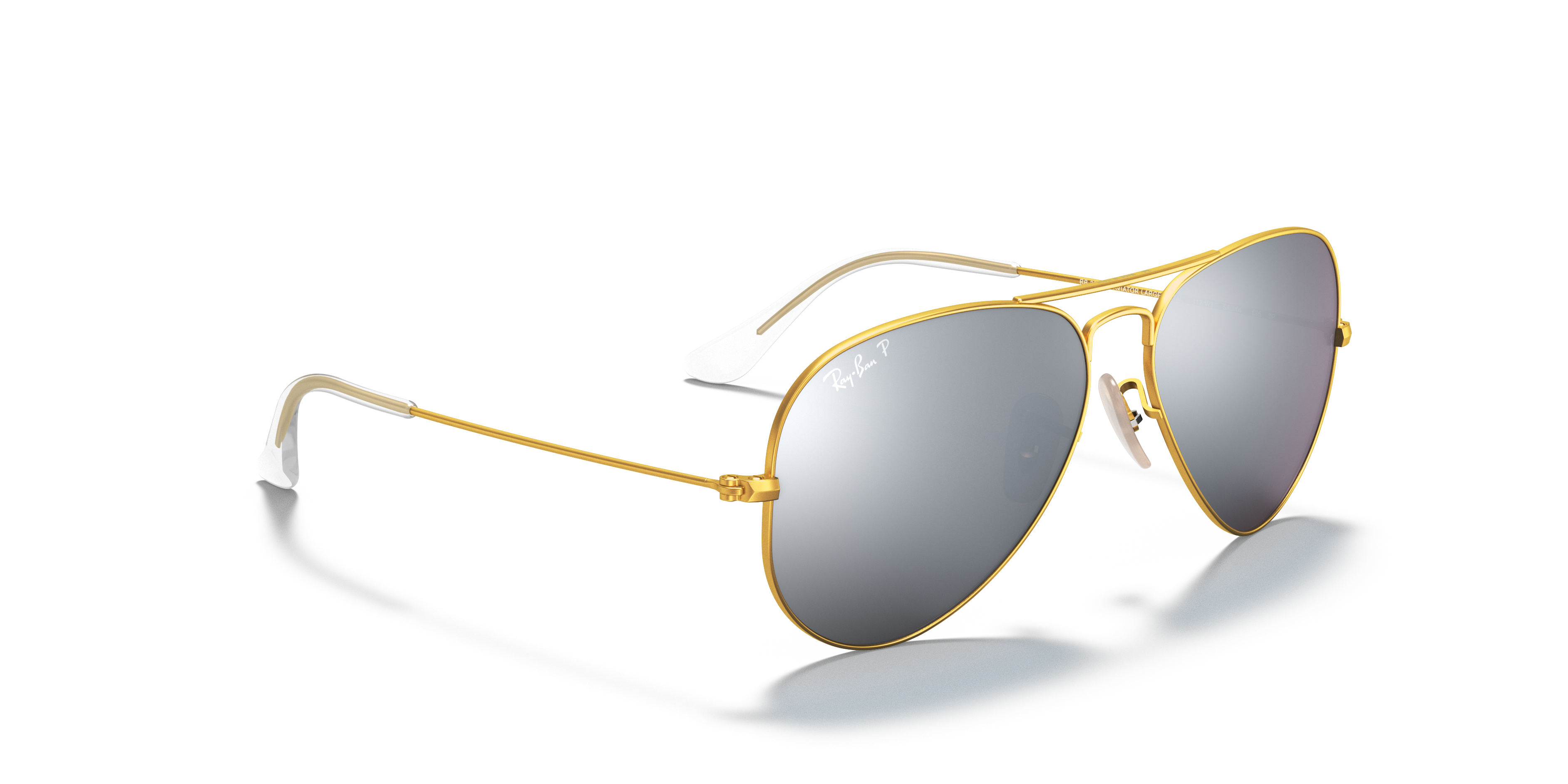 silver flash polarized ray ban