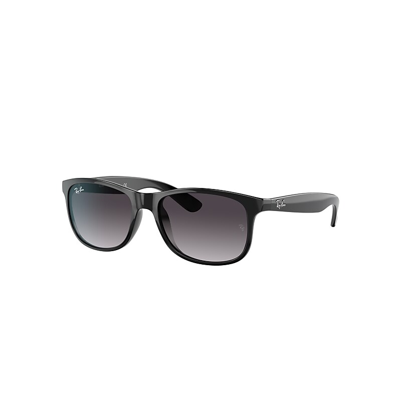 Ray-Ban Andy Sunglasses Black Frame Grey Lenses 55-17