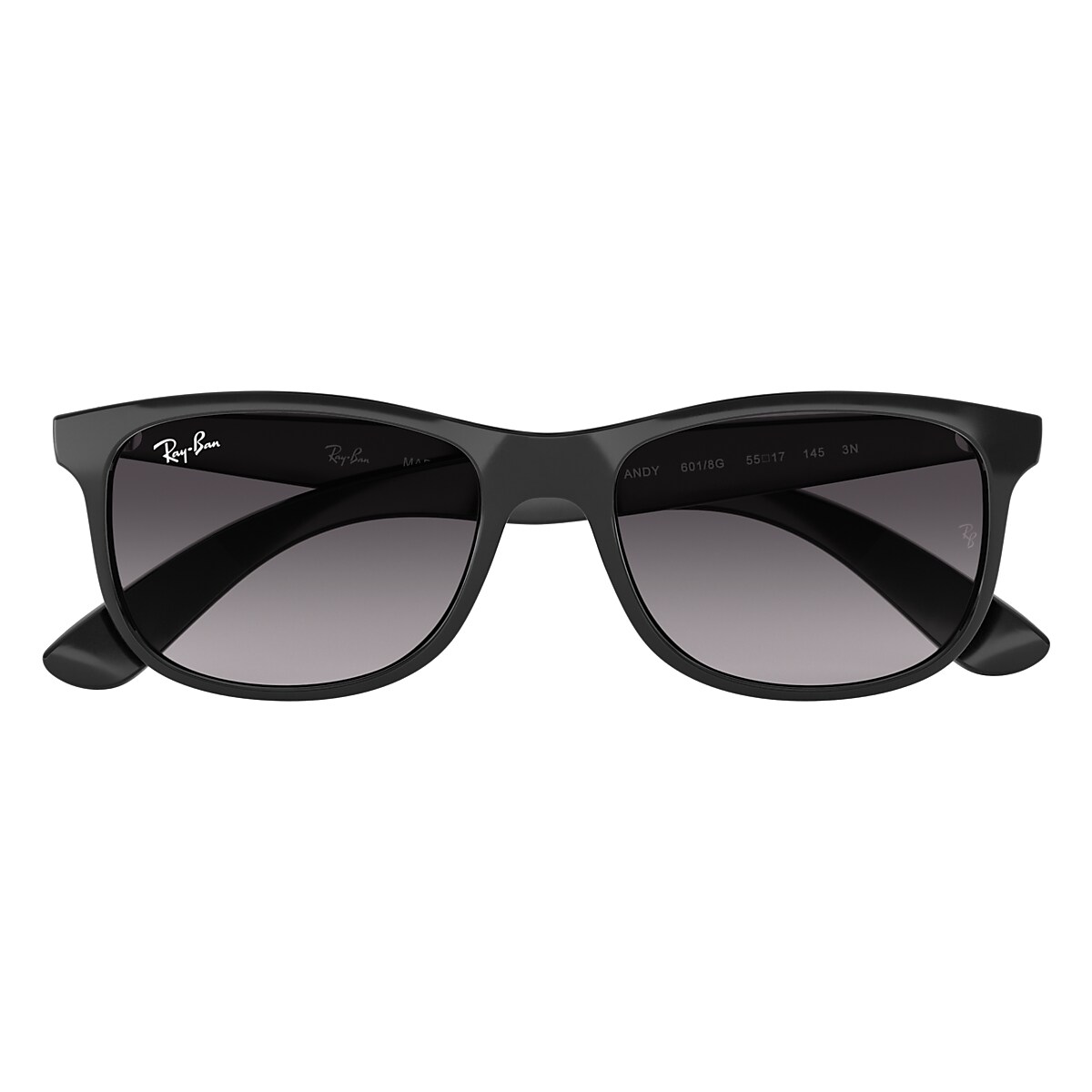 Andy Sunglasses in Black and Grey | Ray-Ban®