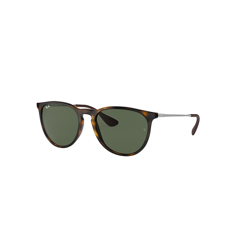 Ray-Ban Erika Classic Sunglasses Gunmetal Frame Green Lenses 54-18