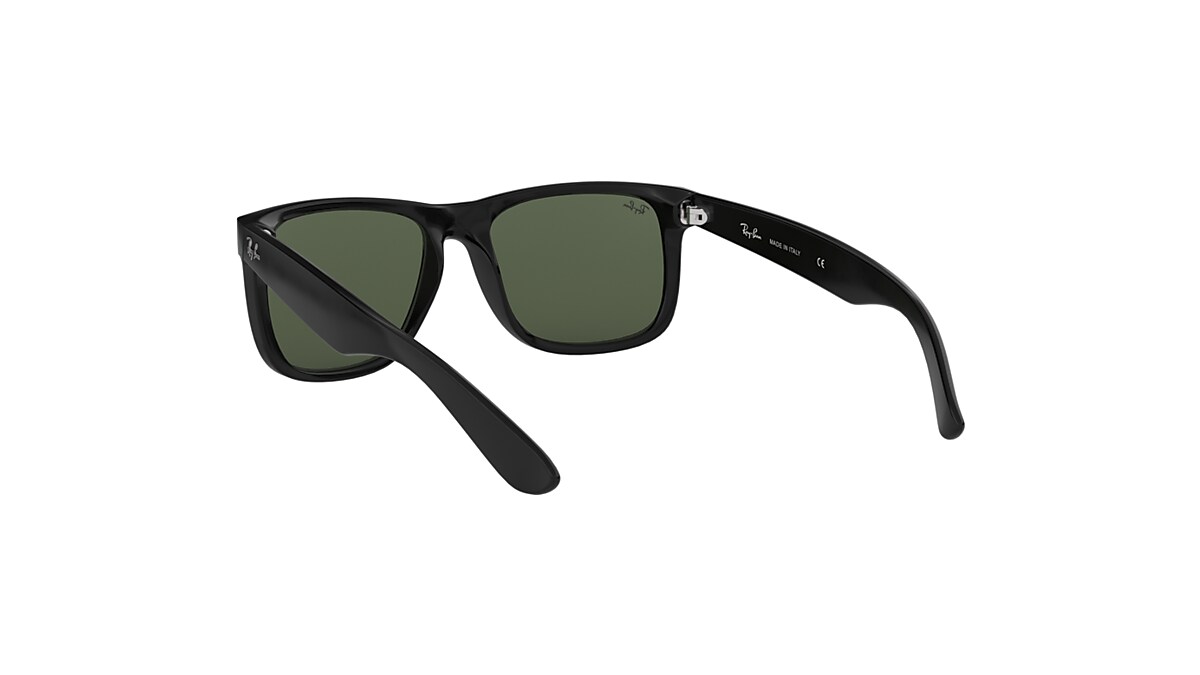 JUSTIN CLASSIC Sunglasses in Black and G-15 Green - RB4165F JUSTIN CLASSIC Sunglasses in Black and G-15 Green - RB4165F