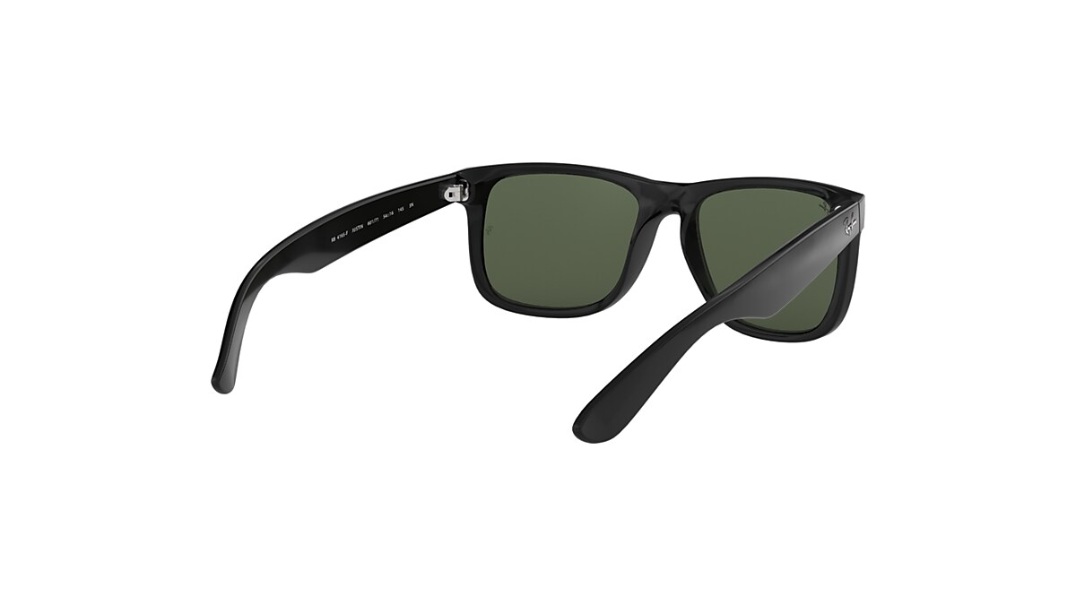 JUSTIN CLASSIC Sunglasses in Black and G-15 Green - RB4165F JUSTIN CLASSIC Sunglasses in Black and G-15 Green - RB4165F