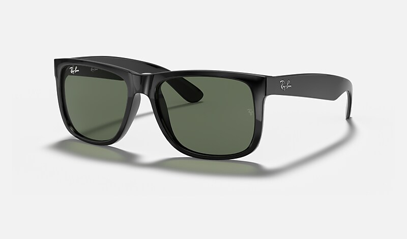 JUSTIN CLASSIC Sunglasses in Black and Green - RB4165F | Ray-Ban® US
