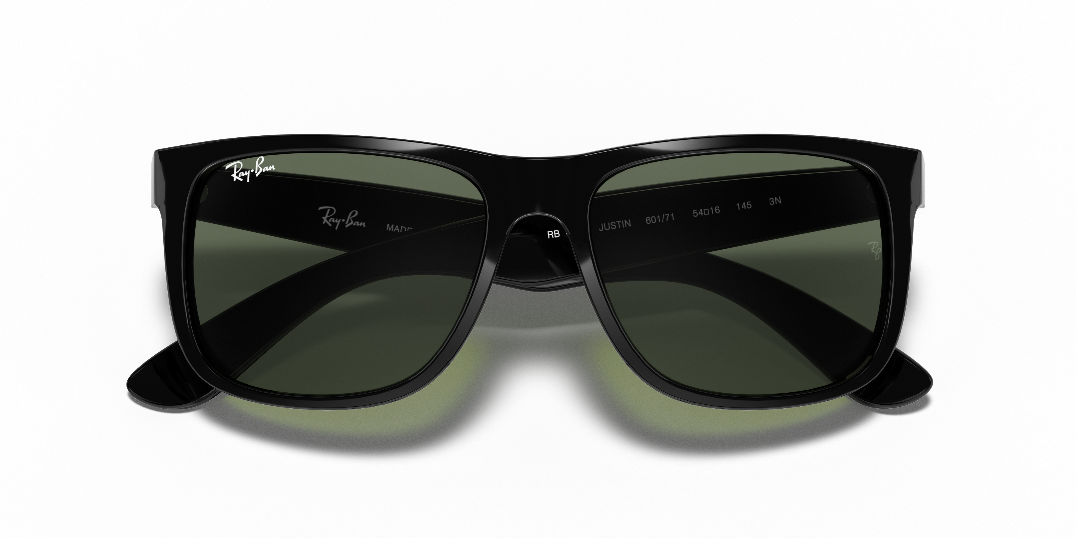 green and black ray bans