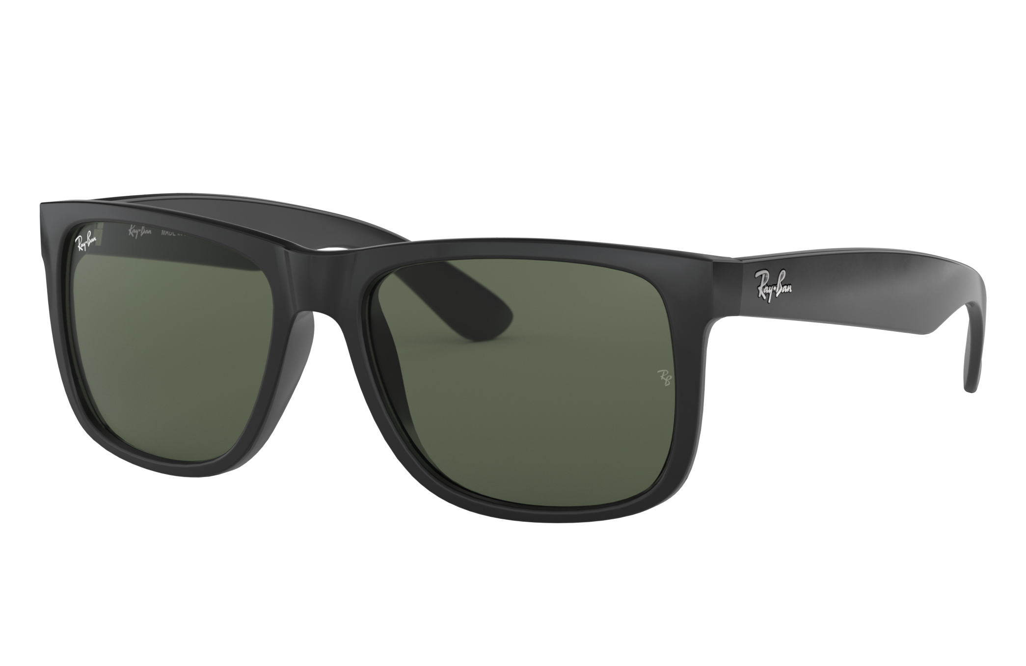 ray ban justin shiny black